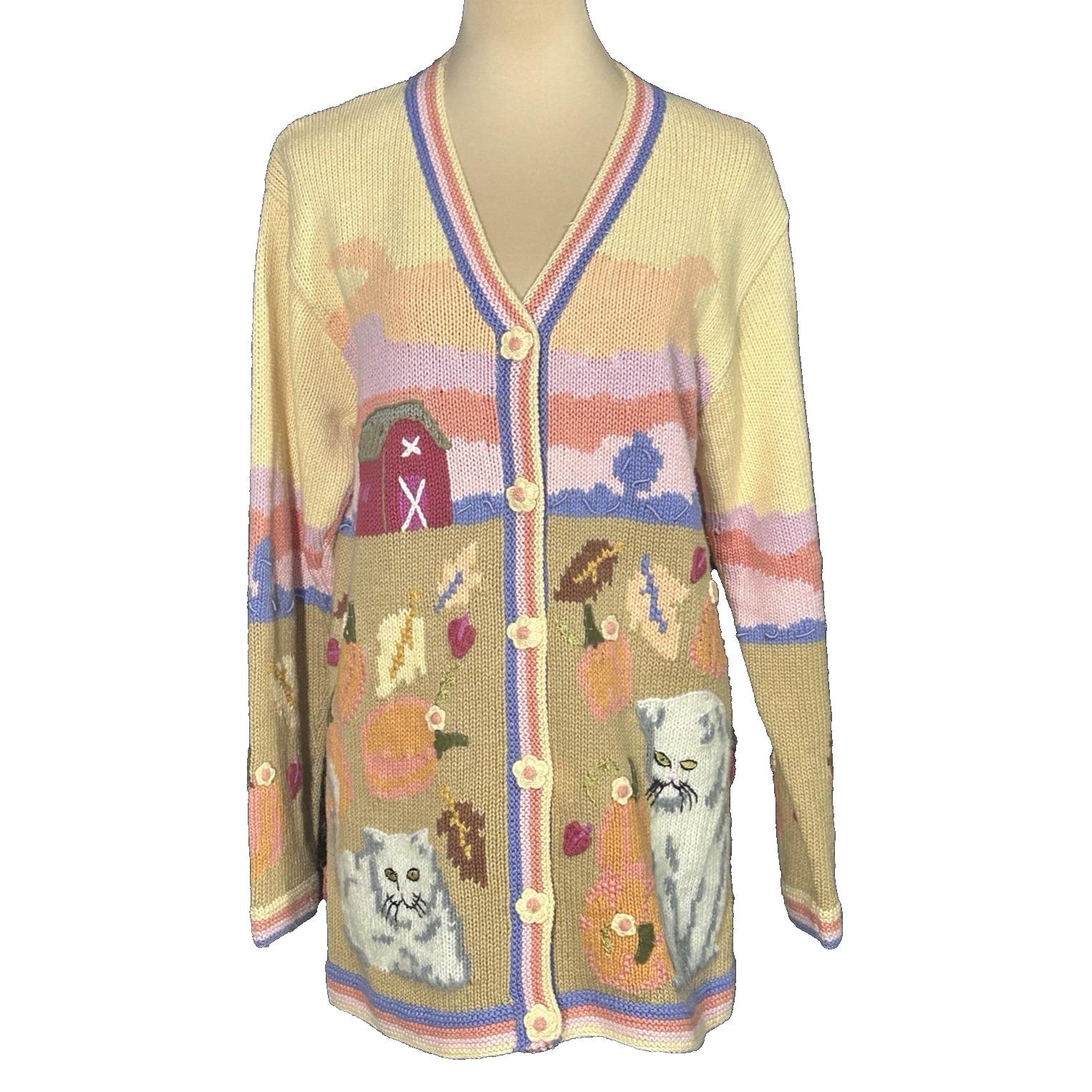 Cat Cardigan Vintage - Etsy