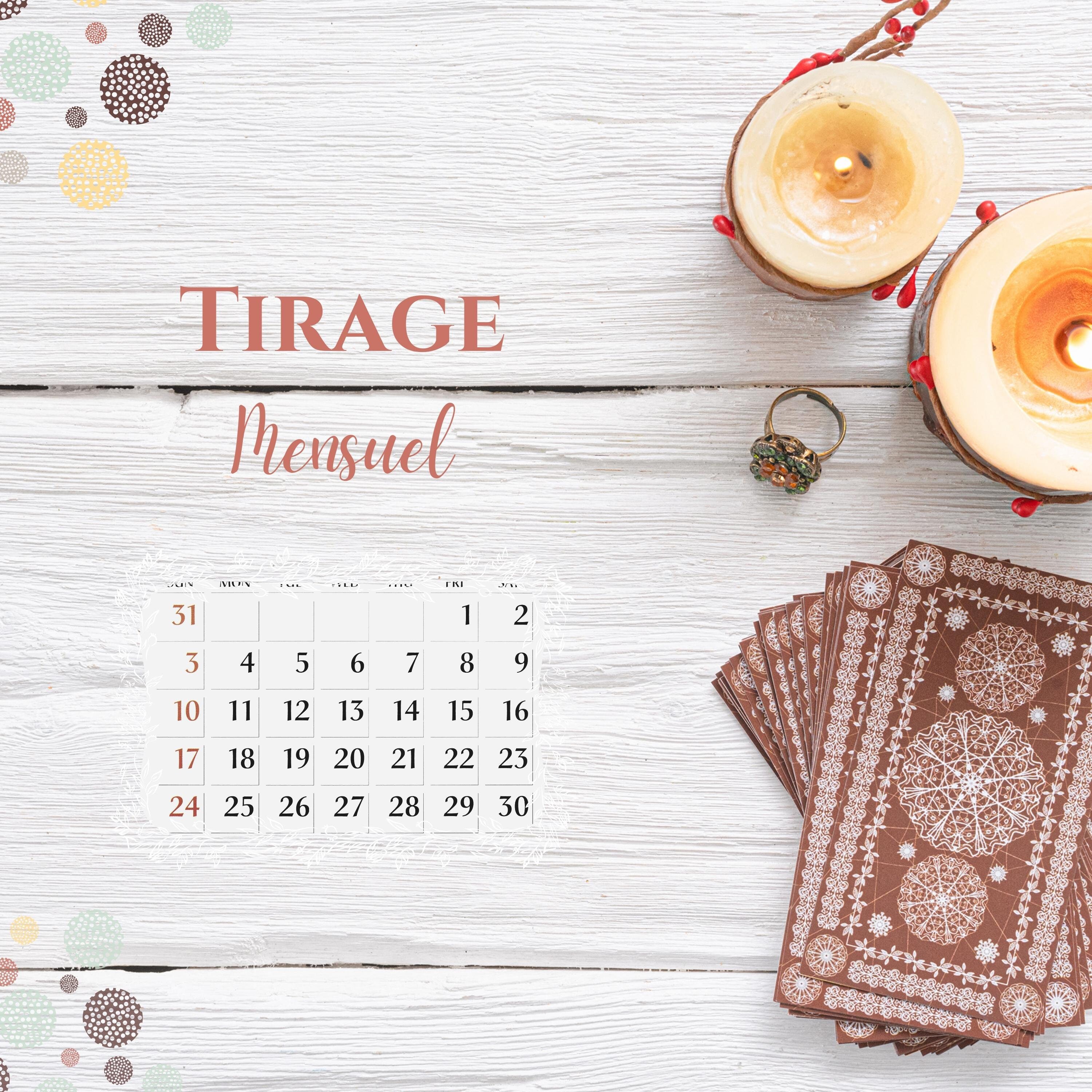 Tirage Mensuel - Lecture de Tarot