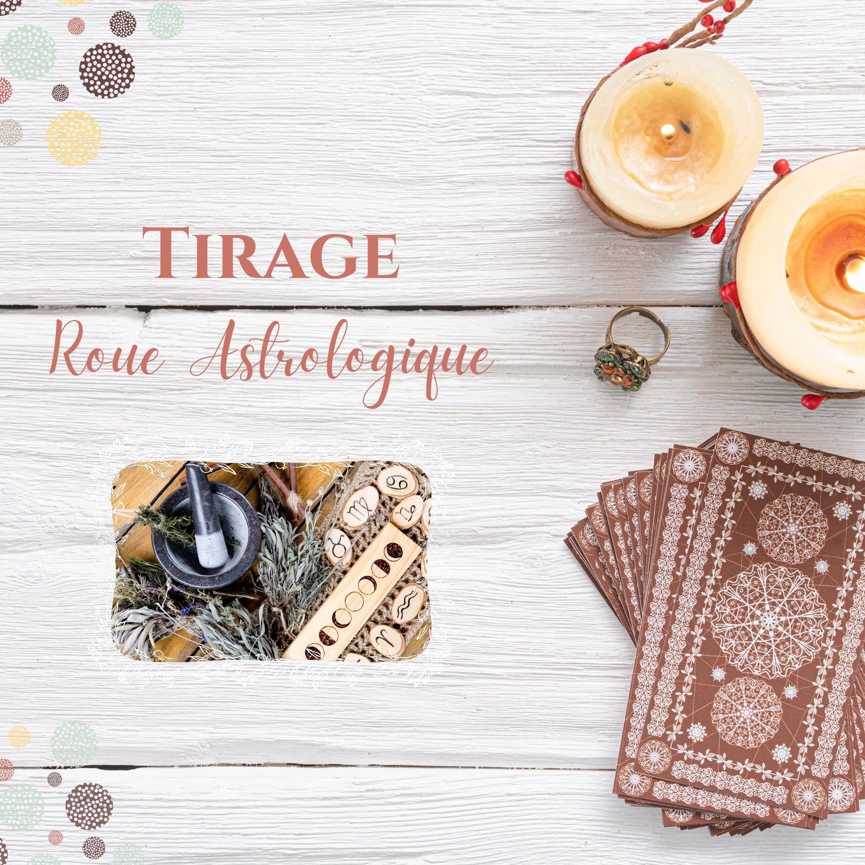 Tirage Roue Astrologique - Lecture de Tarot