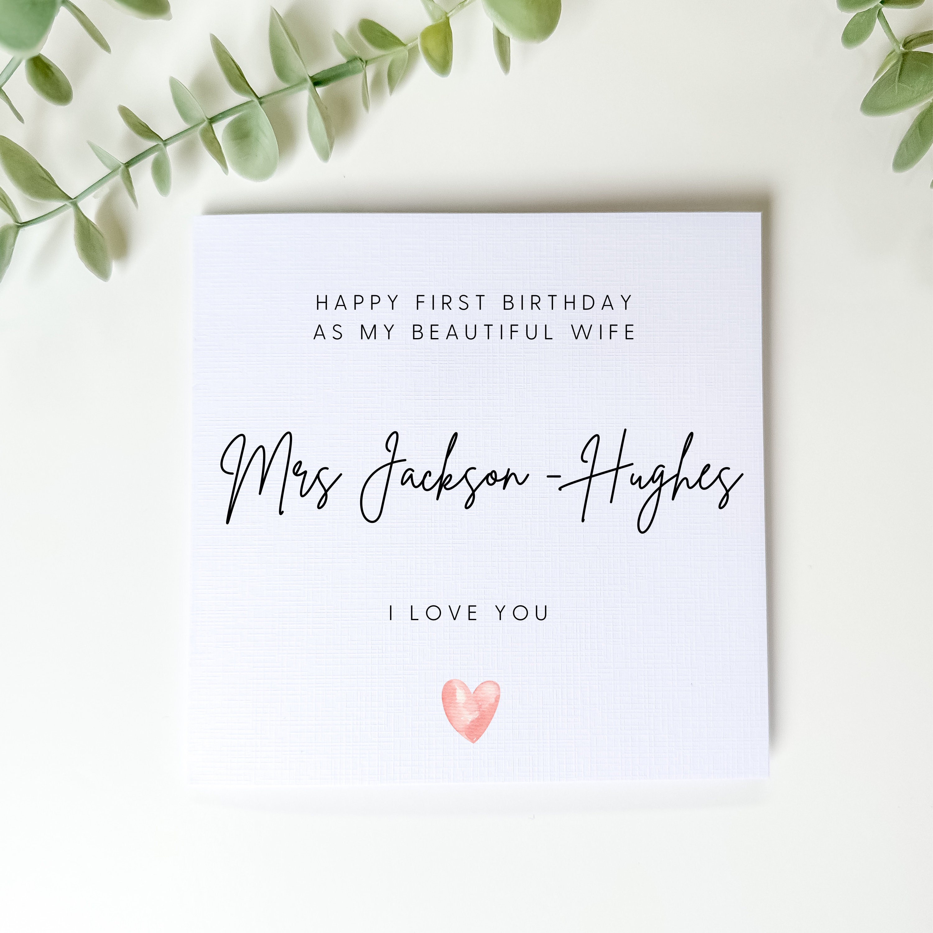 Personalised Birthday Card for Wife, Happy 1st Birthday as Wife, Newlywed Card for Her, Wifey Birthday Card, First Birthday Married for Wife - Etsy Personalised Birthday Card for Wife, Happy 1st Birthday as Wife, Newlywed Card for Her, Wifey Birthday Card, First Birthday Married for Wife - Etsy