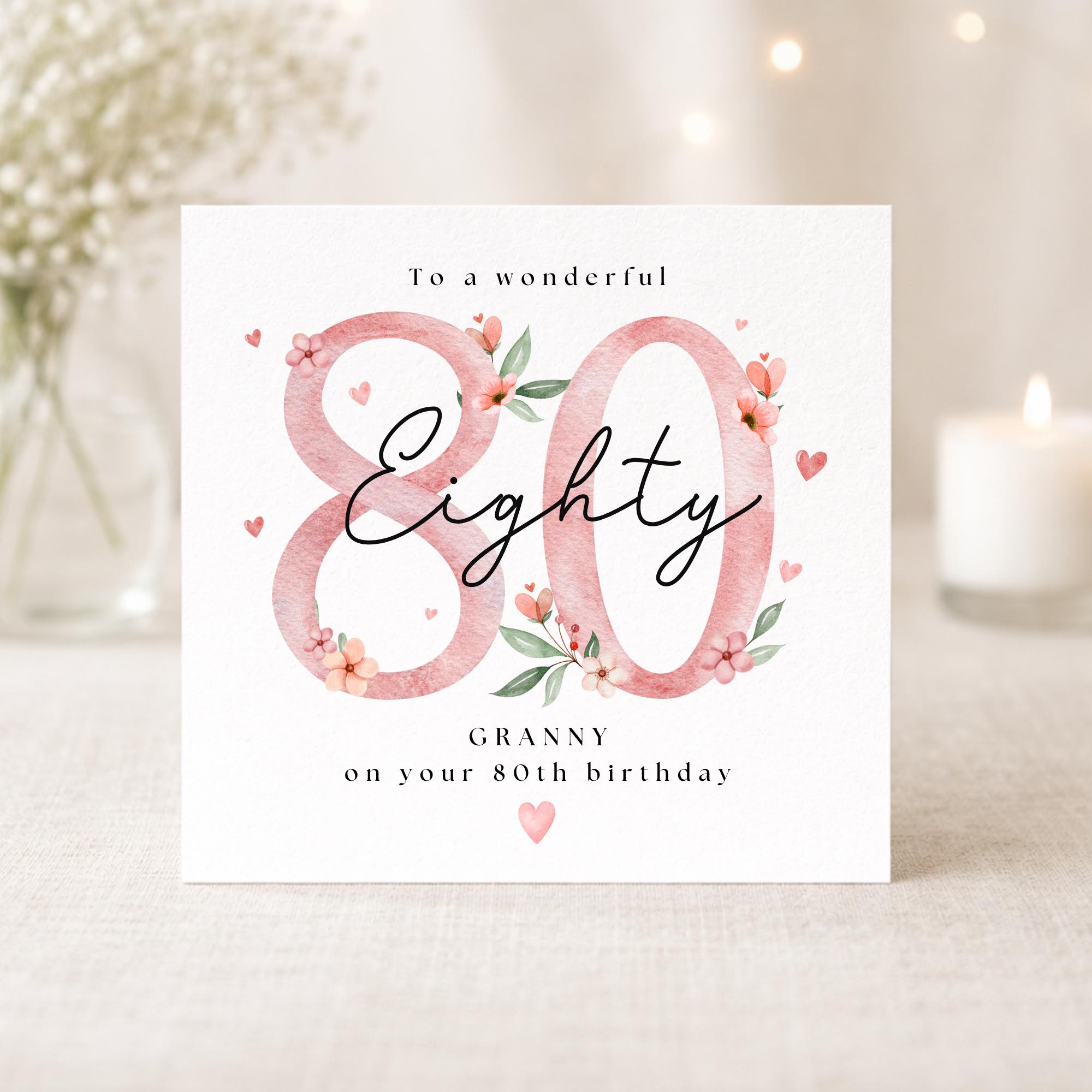 UK Greetings | 80th Birthday Card For HerFriend - Lebanon - View #8