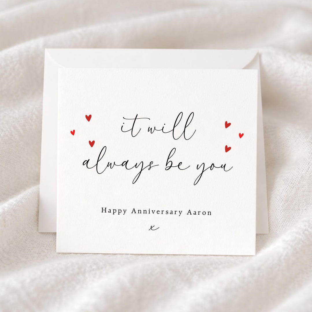 Personalised Anniversary Card for Husband, Wife, Girlfriend, Boyfriend ...