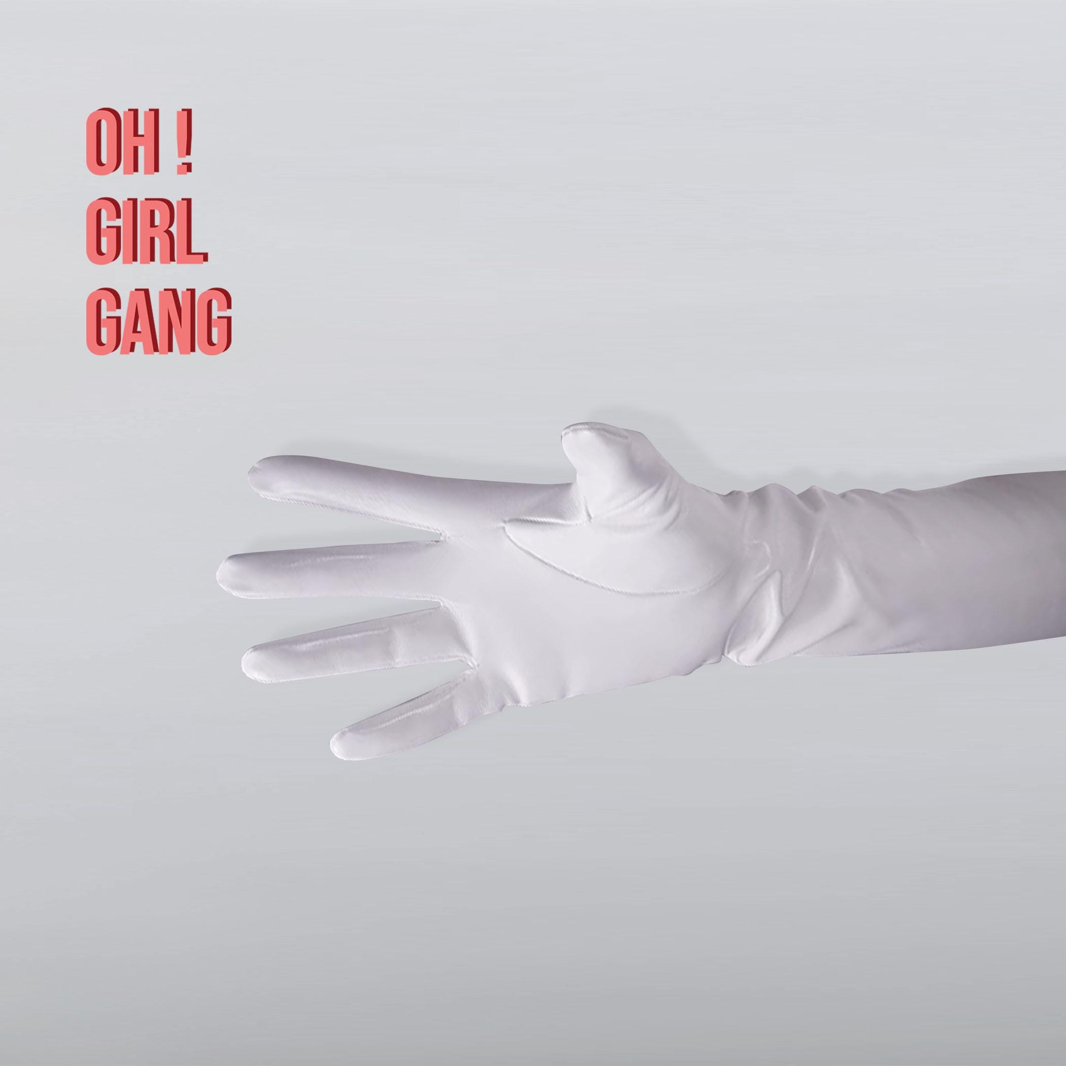 Chic White Gloves Faux Patent Leather in All Lengths, Drag