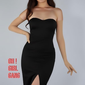 Beige mesh touch-screen gloves (70cm long) White, Burgundy, Red, Pink, Beige Gloves, Flapper Gatsby, On stage party - Oh Girl Gang