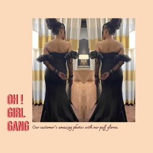 Original!!! Red Lace long gloves with puff tulle, Drag outfit long gloves. Party costume Opera Gloves, Statement evening gloves. Original! Oh Girl Gang