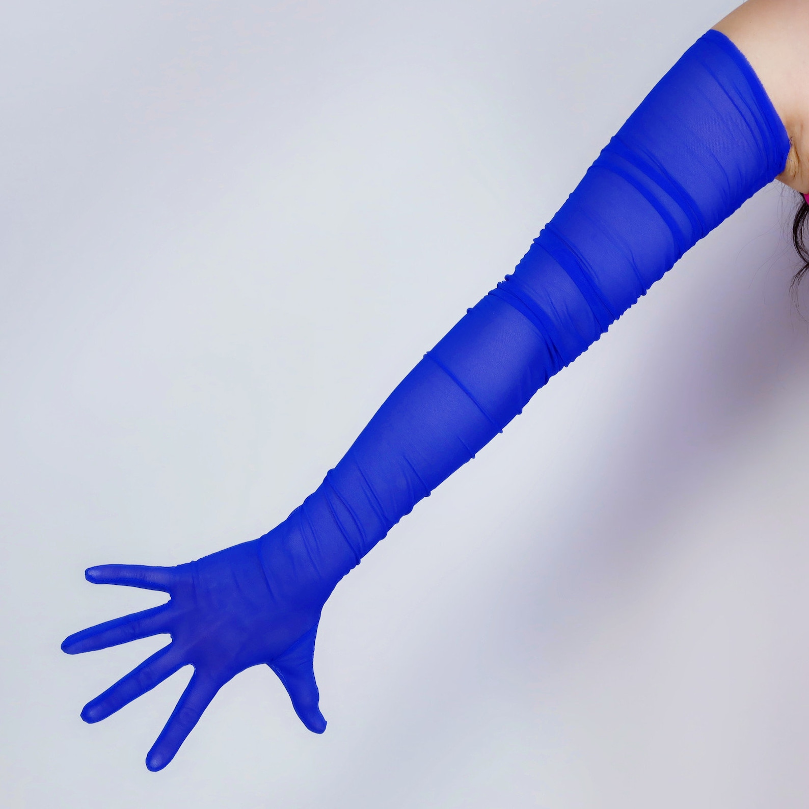 Brown Tulle Gloves main image 1