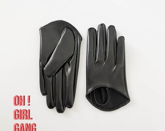 Black Patent Leather Short Gloves, 70cm, 60cm, 50cm, 28cm