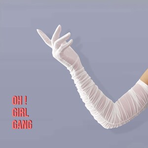 Classic White Opera gloves with 8 colors: touch screen gloves, bride gloves, Drag gloves, Festival costume gloves, Prom evening gloves.