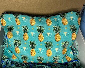 Pineapple Zipper Pouch, IVF Medication Bag, Makeup Bag