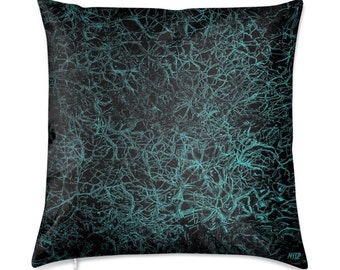 ART REZO cushion, black and green