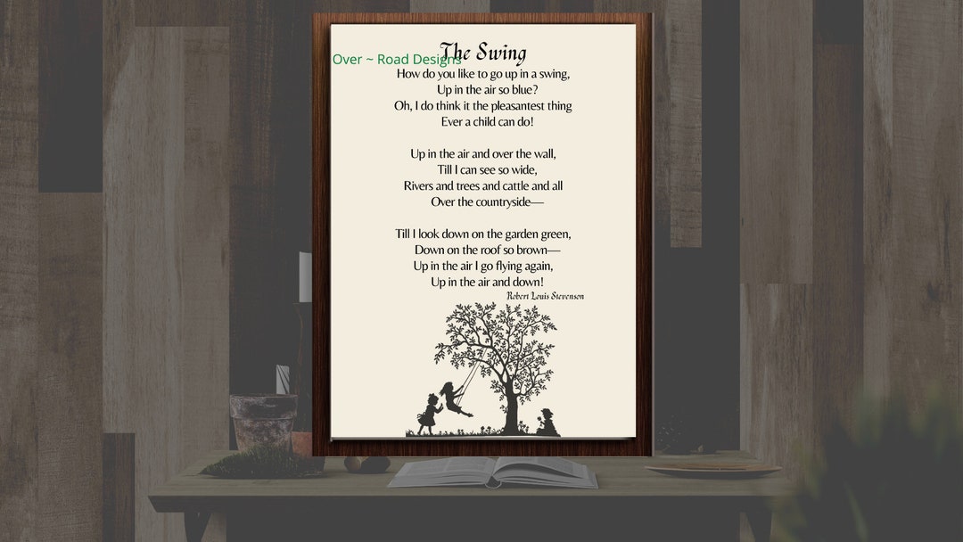 The Swing Robert Louis Stevenson Digital Print Download - Etsy Australia