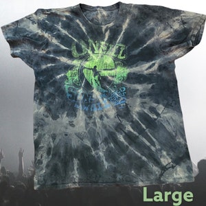 Ready to Ship Upcycled Vintage Surfing Oneill Bleached Tie Dye Shirt