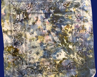 Ready to Ship Halo Ice Dyed Bandana Hair Scarf Dog Tie Dye