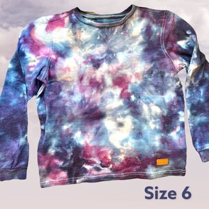 Ready to Ship Ice Dyed Long Sleeve Galaxy Tie Dye 7 For All Mankind Size 6