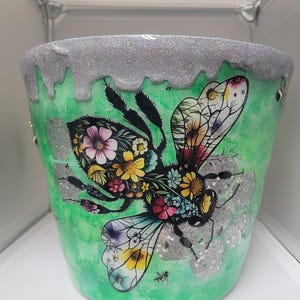 8in tall dragon fly planter