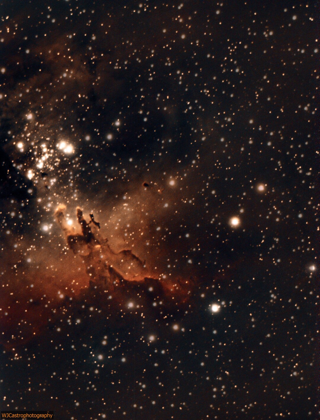 Pillars of Creation, Astrophotography, Art, Space, Stars, Photography, Telescope, Sky, Etsy