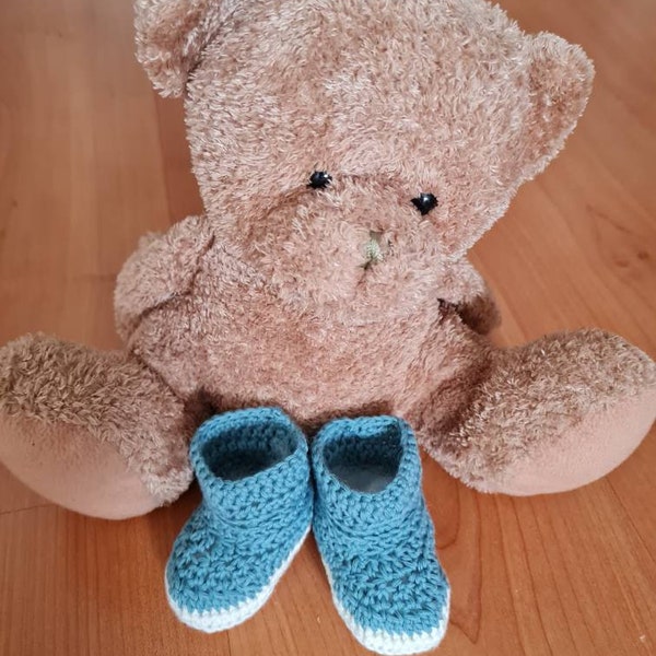 gehäkelte Sommer Babyschuhe  gr.15