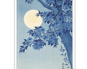 Original Vintage Japanese Art | Moon