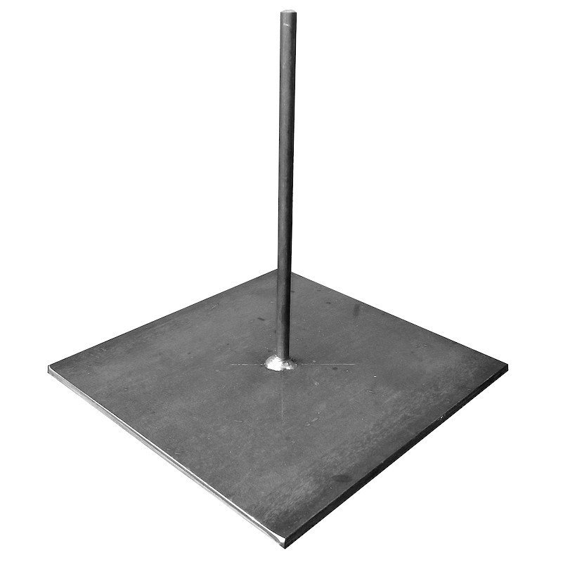 Steel Base 200x200 mm Stone Statue Sculpture