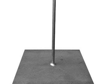 Escultura de estatua de piedra con base de acero de 250 x 250 mm