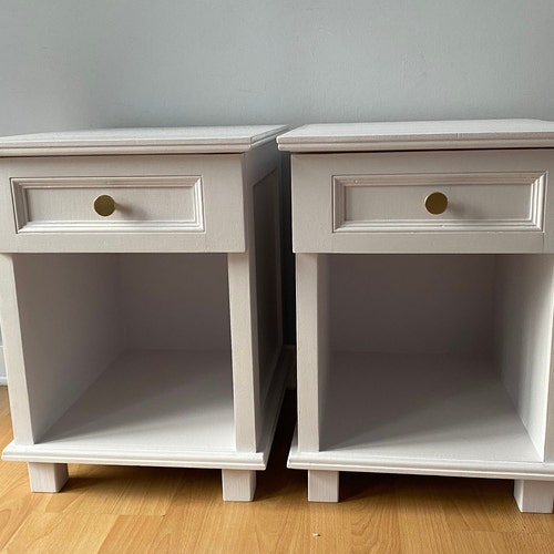 Pair of Leggy Bedside Tables Etsy UK