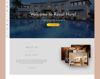 Html - page de destination Thème de modèle réactif