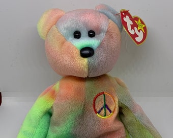 Rainbow Beanie Bear | Etsy