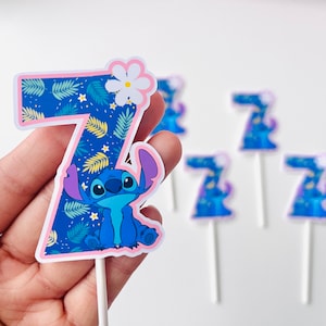 Stitch Cupcake Toppers, Stitch Birthday, Stitch Decoration, Stitch Party, Stitch Supplies, Stitch, Stitch Cake Topper