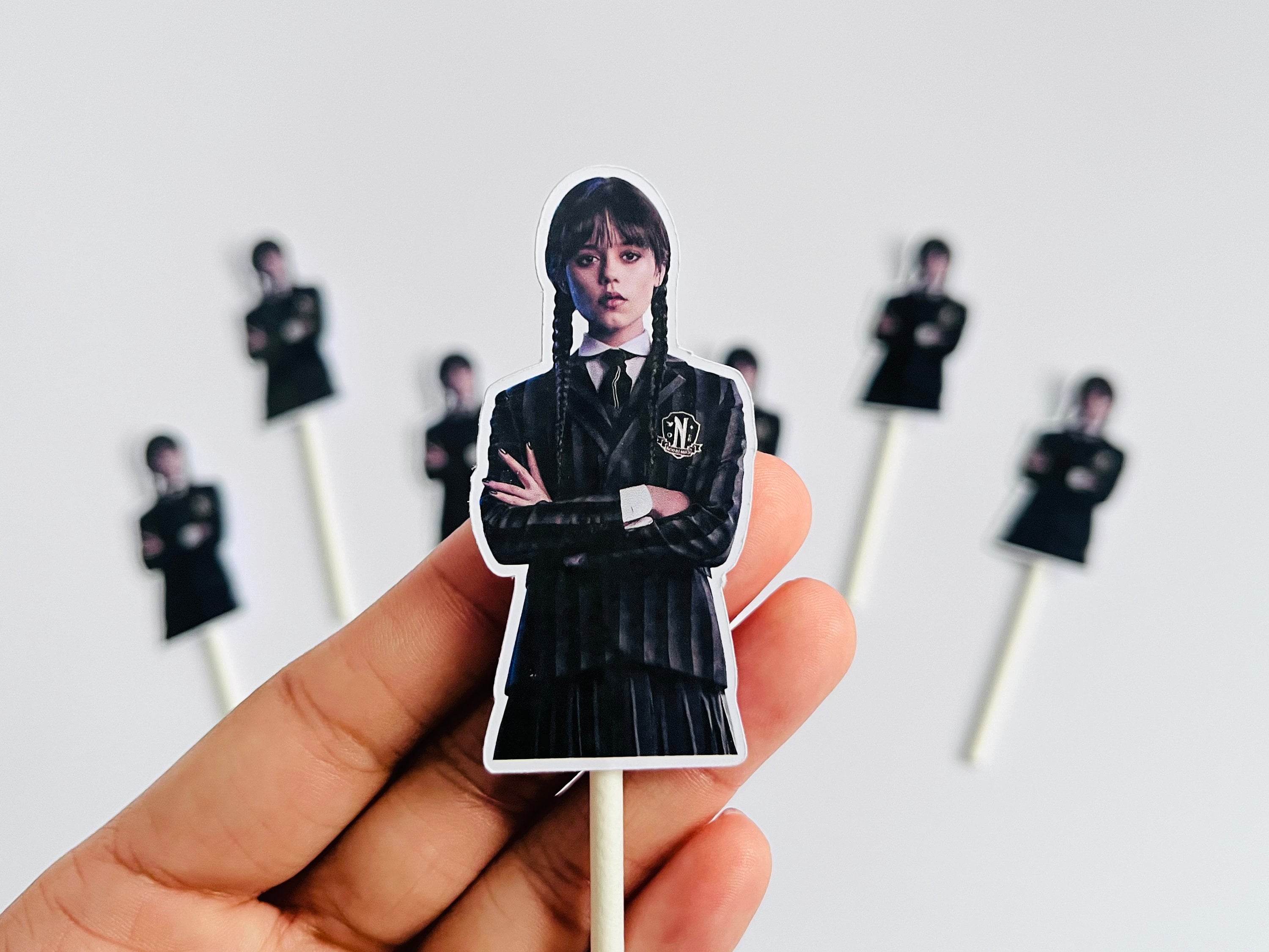 Wednesday Cupcake Toppers Wednesday Birthday Wednesday Decoration