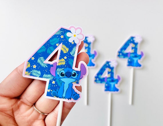 Lilo and Stitch Birthday Decorations Party Supplies Stitch Party Favor  Include Happy Birthday Banner, Cake Topper,Invitations Card,Cupcake