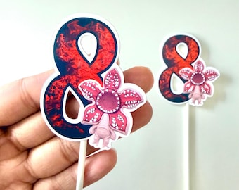 Stranger Cupcake Toppers, Stranger Birthday, Stranger Party, Stranger Decoration, Stranger Supplies