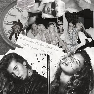 Aesthetic Girl Mood Board - Black & White. 11x14. Digital Download.