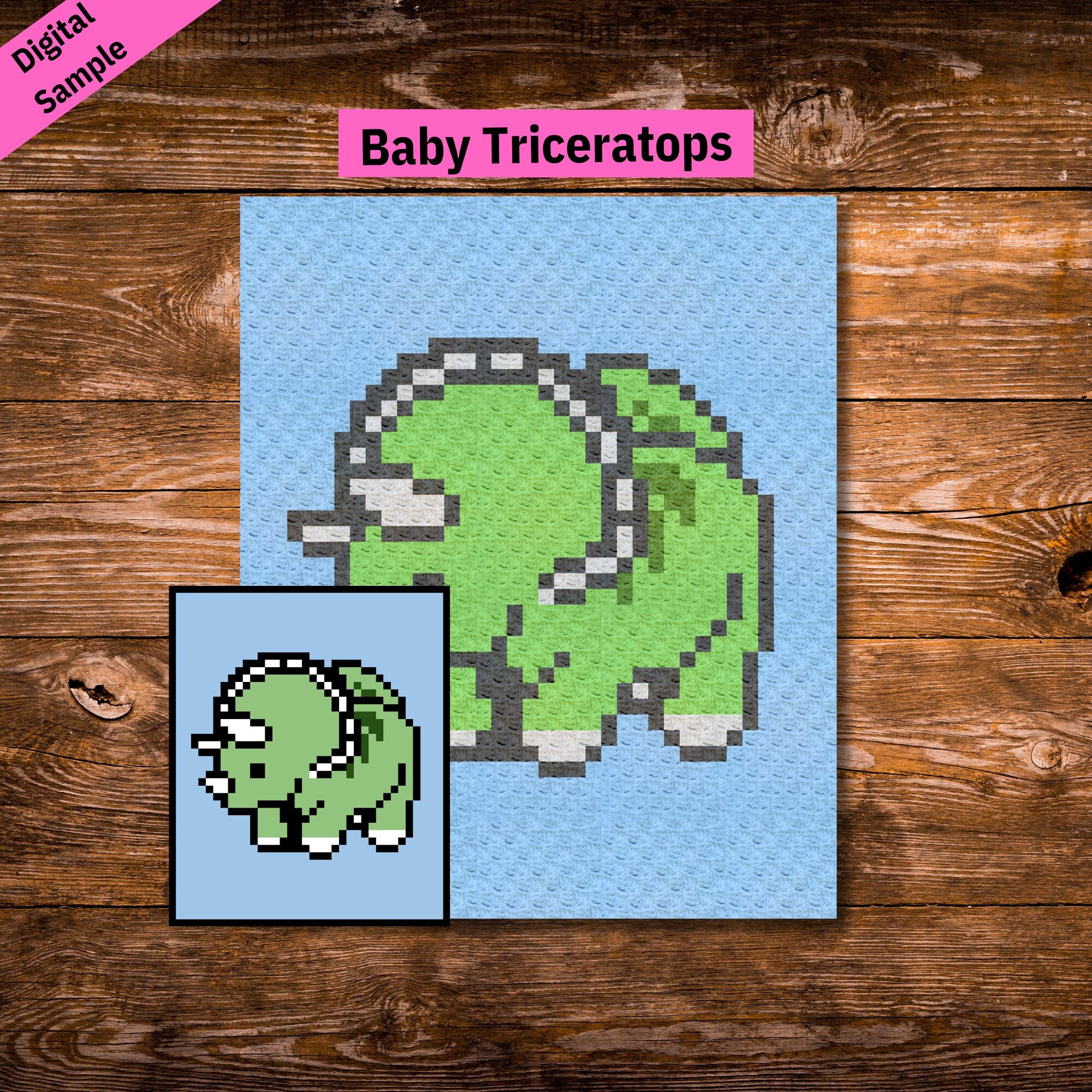 40 Dinosaur Blanket Crochet Patterns to Stitch for Kids, Nurseries, and Dino Fans 30 Baby Triceratops Crochet Blanket