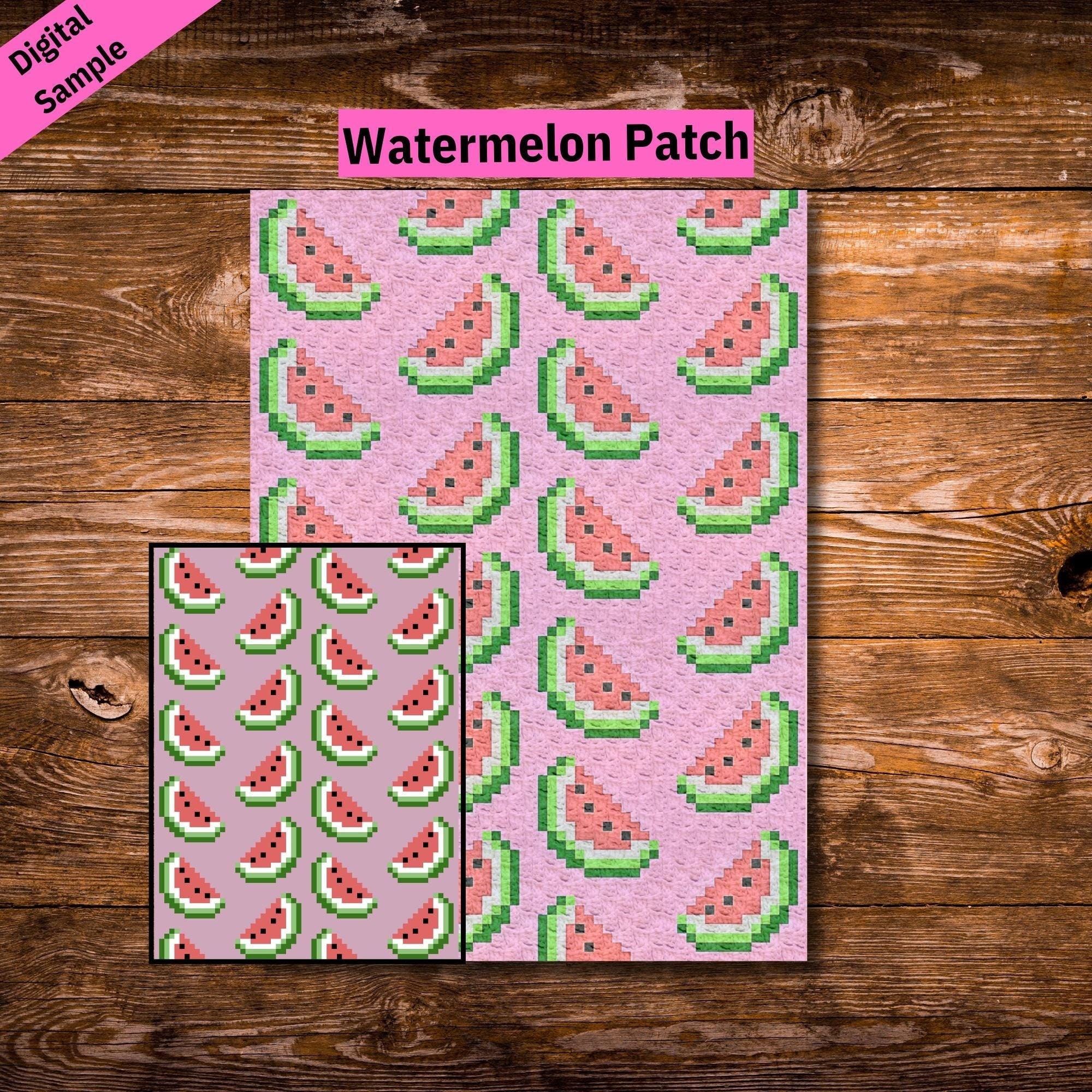 39 Crochet Watermelon Patterns to Cheer You Up 37 Watermelon Patch Crochet Blanket