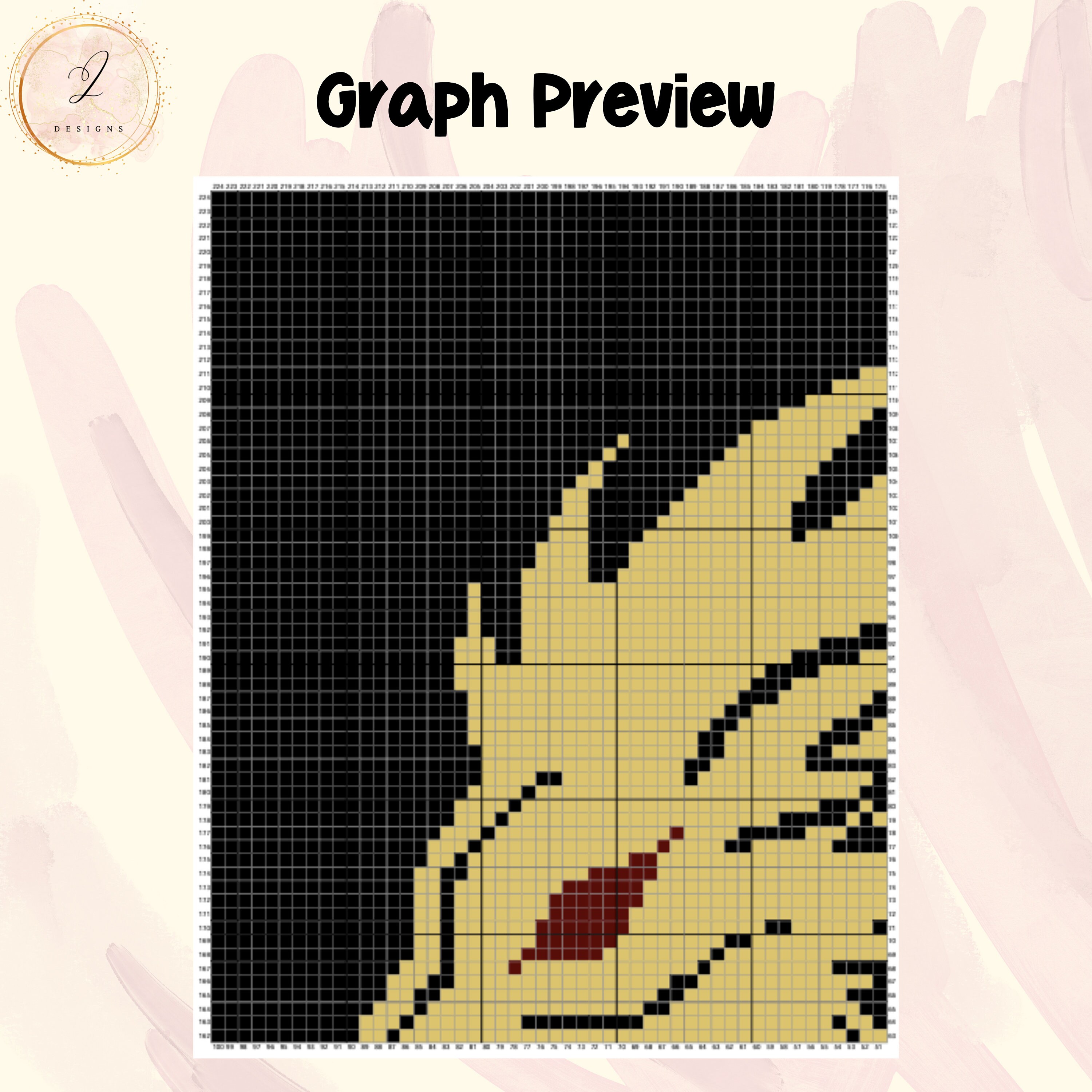 Dragon Head C2C Crochet Blanket Pattern & Graph, Dragon Crochet Pattern ...