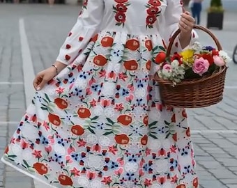 Hungarian Floral Guipure Embroidered Fabric by The Yard - Polyester Embroidery Lace Fabric - Apparel Fabric - Dress Craft - SS170628-EMB02