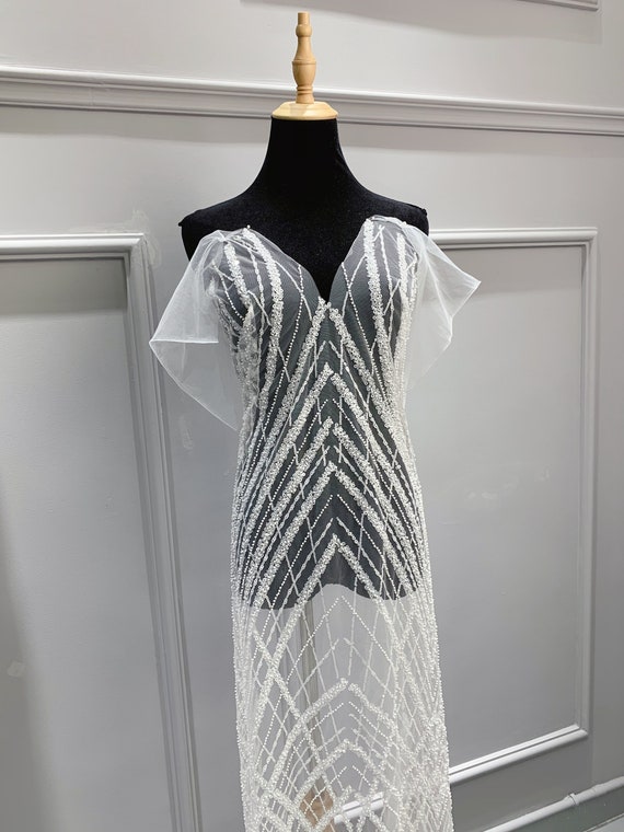 knee length dresses for ladies Chloe Ivory Mesh Lined Maxi Dress main image 0