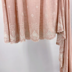 Single Border Pink Floral Embroidered Cotton Voile Fabric by The Yard Embroidery Lace Fabric Sewing Fabrics, Quilting SS190914-EMB47 image 9