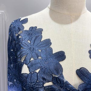 細部までこだわったポリエステル刺繍生地に全面デジタルプリント - 1ヤードあたり花柄レース生地 - 柄生地 - SS140718-PRINT27 画像 8