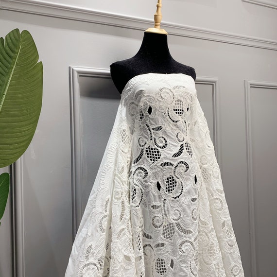 white christmas dresses White Pastel Patterned Somali Dirac Cotton Voile Fabric 3.5m Switzerland –  Regal Fabrics