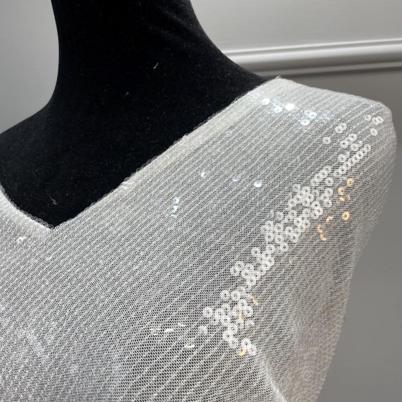 White/Pink Sequin Embroidered Fabric by The Yard - Embroidery Dress Sewing Mesh Lace - Modern Apparel Fabric - Lace for Gown - SS230607-SQ29