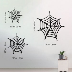 Metal Spider Web Wall Art: Halloween Indoor Outdoor Decor, Halloween patio decor, spider decor, web decor, Christmas gift