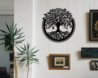 Metal Tree of Life Wall Art: Home Decor Sign