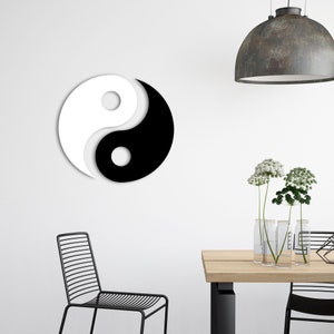 Metal Wall Art Tai Chi - Yin Yang, Metal Sacred Decor, Zen Decoration, Interior Desing, Yoga Gifts, Meditation Accessory,Decor Wall Hangings
