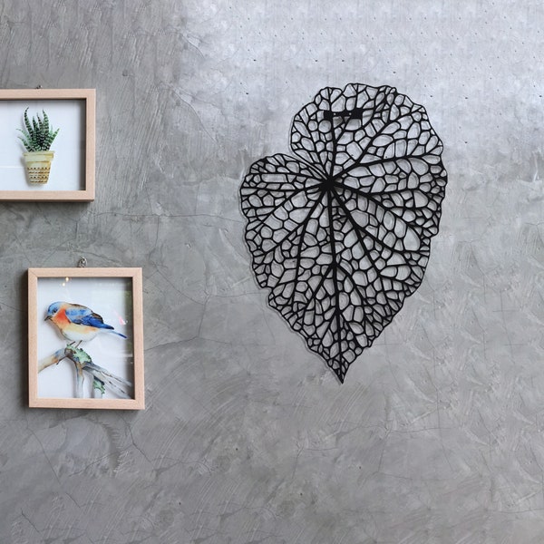 Große Metallblatt Wandkunst: Modernes Wohndekor