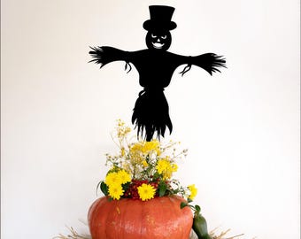 Épouvantail en métal, décoration de balustrade d'Halloween, oeuvre d'art intérieure et extérieure