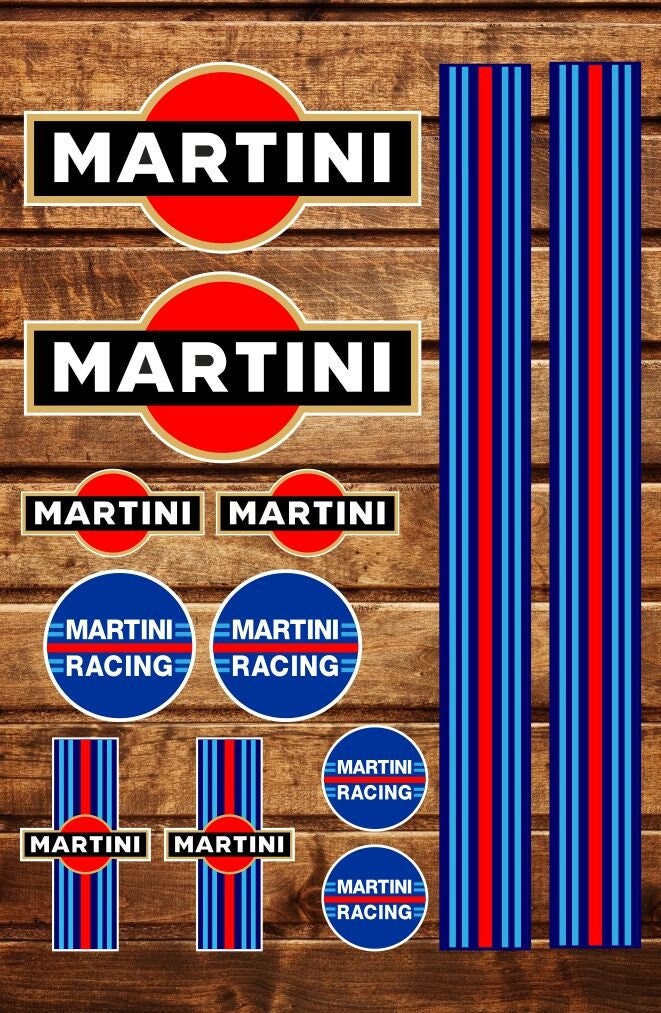 Stickers Aufkleber Martini Racing Kit A4 Car Vintage Etsy