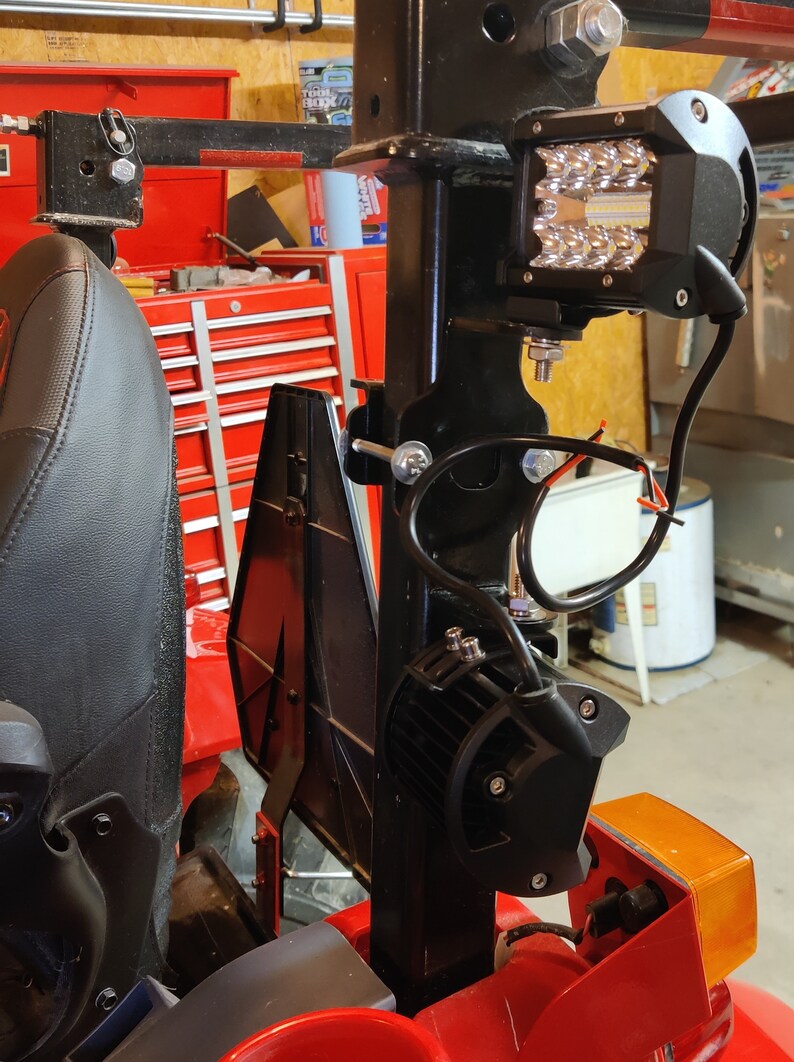 Tractor ROPS Light Mount Bracket Set Etsy