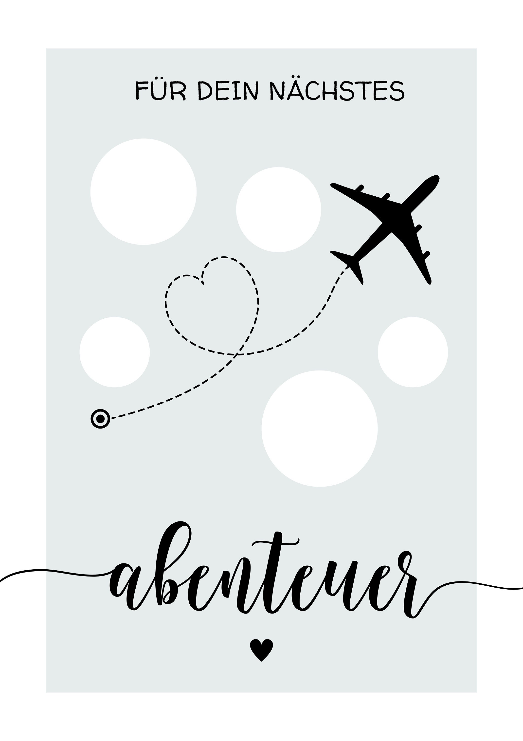 Reise Geldgeschenk Geburtstag DIY Travel Gift Digitales Produkt Sofort