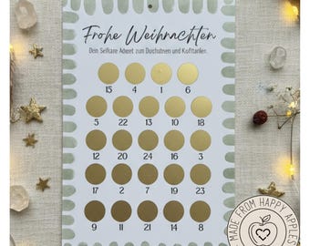 Mindfulness Advent Calendar made from apple paper – Sustainable Advent calendar for more peace & self-care: 24 mindfulness prompts and self-love